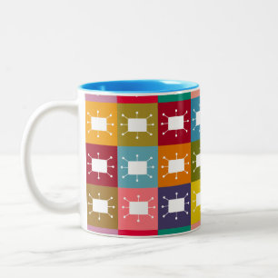 Atomwinkel Zweifarbige Tasse