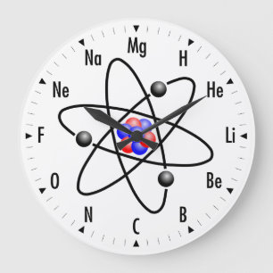 Atomwissenschafts-/Chemie-Uhr Große Wanduhr