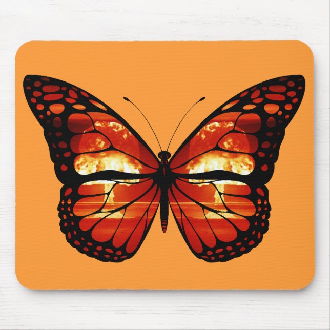 Atomwolkenschmetterlingsmousepad Mousepad (Vorne)