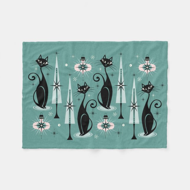 Atomy Kitty Christmas ©studioxtin  Fleecedecke (Vorderseite (Horizontal))