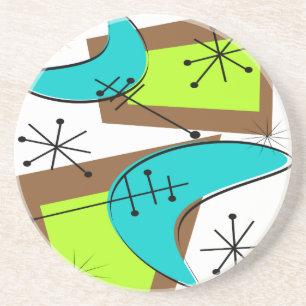 Atomzeit Boomerang Design Untersetzer