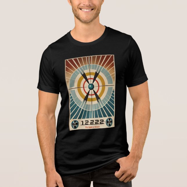 Atomzeitalter aus der Mitte des Jahrhunderts war e Tri-Blend Shirt (Vorderseite)