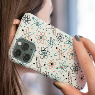 Atomzeitalter der 1950er Jahre - Muster des Mittel iPhone 16 Hülle