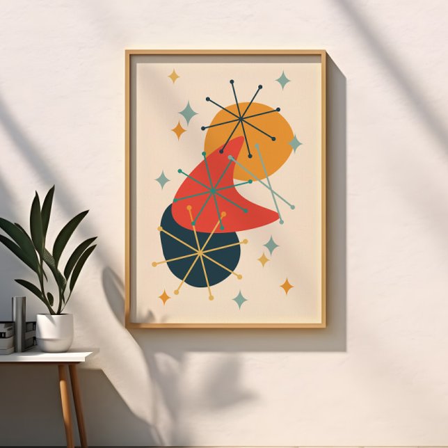 Atomzeitalter der Retro Mitte des Jahrhunderts Abs Poster (Von Creator hochgeladen)