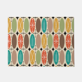 Atomzeitalter in Reihen farbig 2 Fußmatte