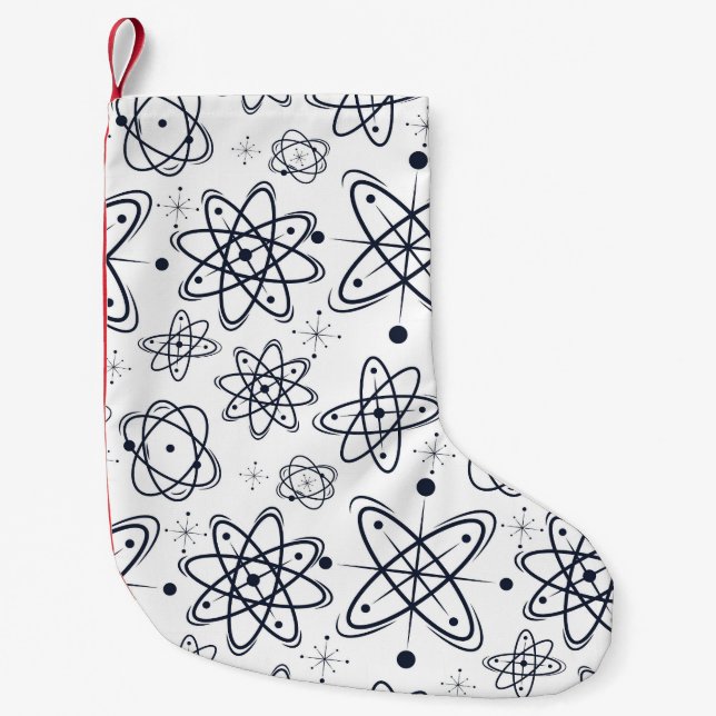 Atomzeitalter: Moderne Muster aus der Mitte des Ja Kleiner Weihnachtsstrumpf (Vorderseite)