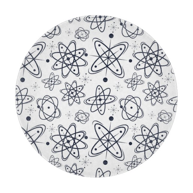 Atomzeitalter: Moderne Muster aus der Mitte des Ja Schneidebrett (Vorderseite)