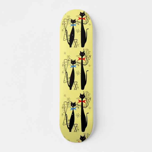 Atomzeitalter Retro Mitte Jahrhundert Moderne Cool Skateboard (Vorne)