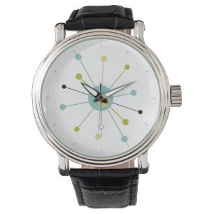 Atomzeitalter Sternexplosion Mittelalter Retro Armbanduhr
