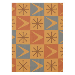Atomzeitkreuz Karussell Burnt Orange Tischdecke