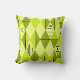 Atomzeitkunde Diamanten Chartreuse Kissen
