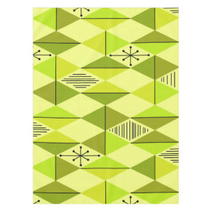 Atomzeitkunde Diamanten Chartreuse Tischdecke