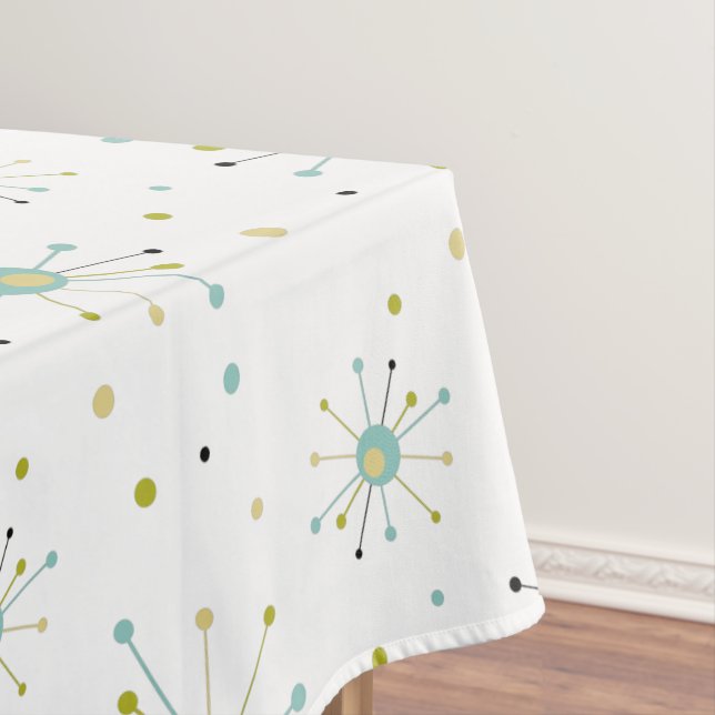 Atomzeitmuster Sternexplosion Mitte Jahrhundert Mo Tischdecke (Beispiel)