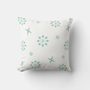 Atomzeitsputnik Sternexplosionen Winter Green Kissen