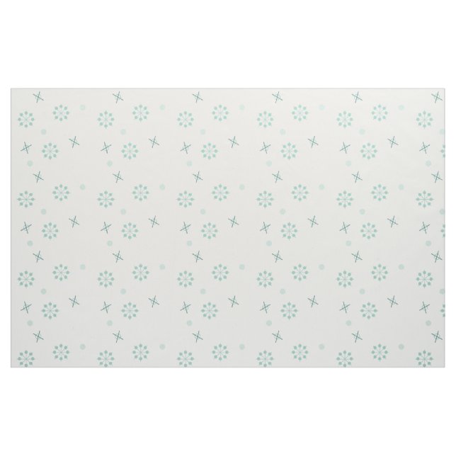 Atomzeitsputnik Sternexplosionen Winter Green Stoff (Fat Quarter (45,7 x 55,9 cm))