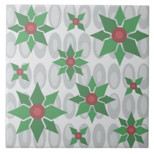 Atomzeitweilig Weihnachten Holly Silver Fliese