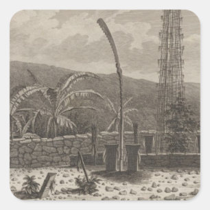 Atooi Morai, Hawaii 2 Quadratischer Aufkleber