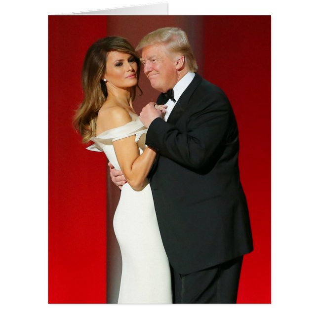 Atout de Donald et de Melania et la boule de (Devant)