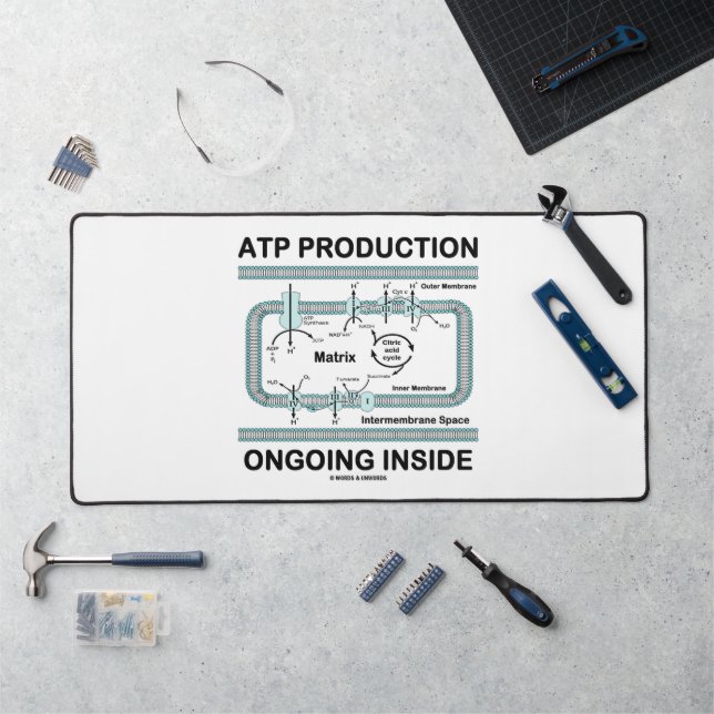 ATP Production Ongoing Inside Mitochondrion Schreibtischunterlage (Arbeitsplatz)