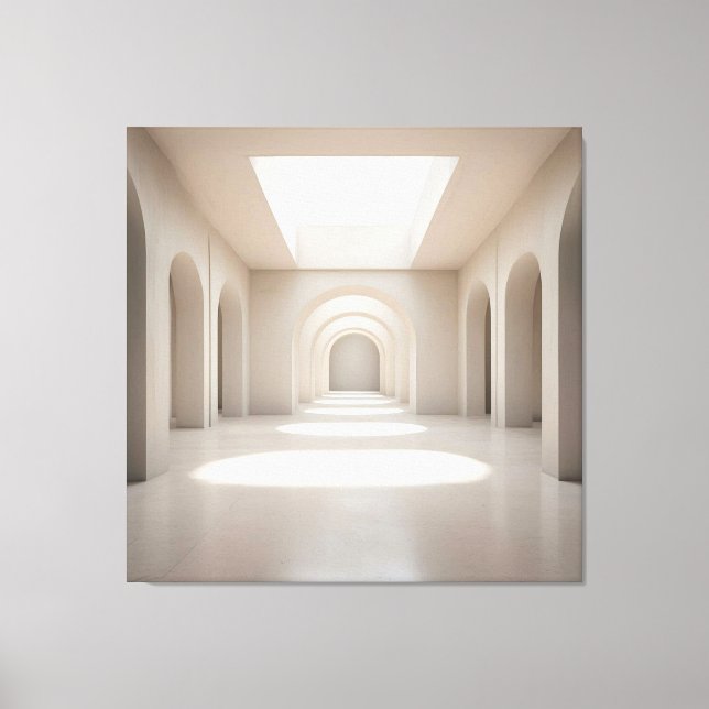 Atrium with Skylight Opening Leinwanddruck (Vorderseite)