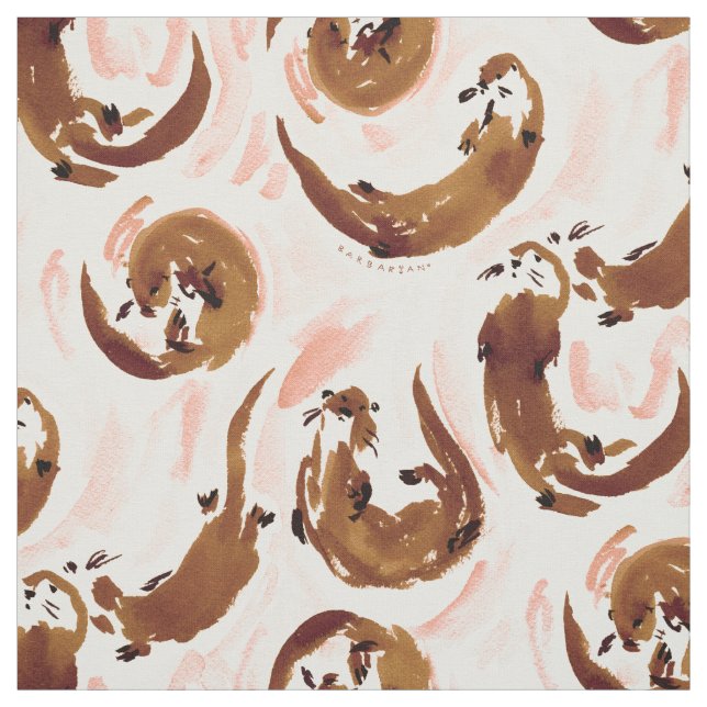 ATTA OTTER Wild Sea Otters Stoff (Muster)