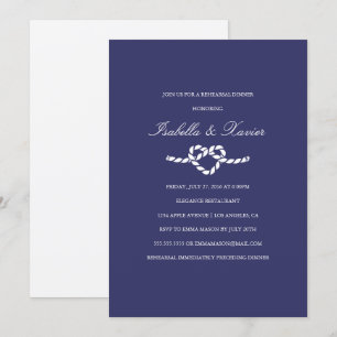 Attache Le noeud   Invitation au dîner de répétiti