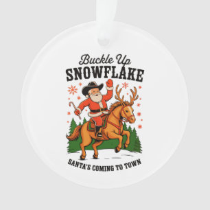 Attachez votre ceinture Snowflake Rodeo Cowboy San