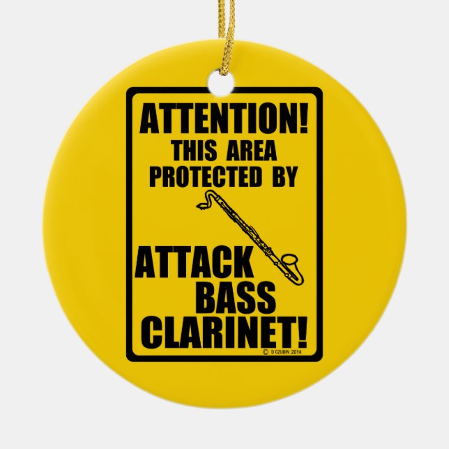 Attack Bass Klarinette Keramikornament (Vorne)