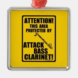 Attack Bass Klarinette Ornament Aus Metall