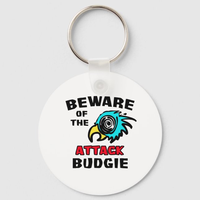 Attack Budgie Schlüsselanhänger (Vorderseite)