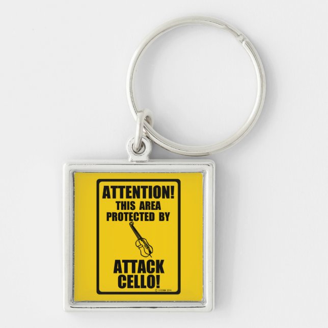 Attack Cello Schlüsselanhänger (Vorne)