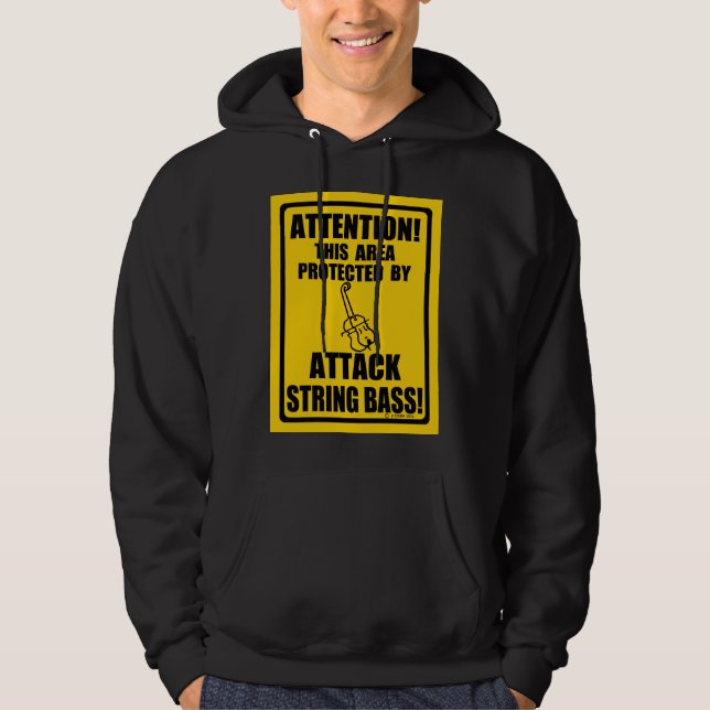 Attack String Bass Hoodie (Vorderseite)