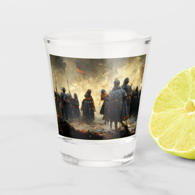 Attack the place schnapsglas (Vorderseite)
