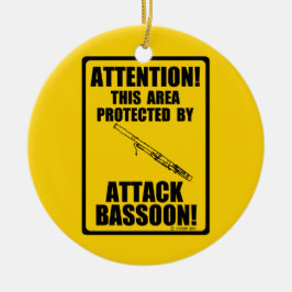 Attacken-Bassoon Keramikornament