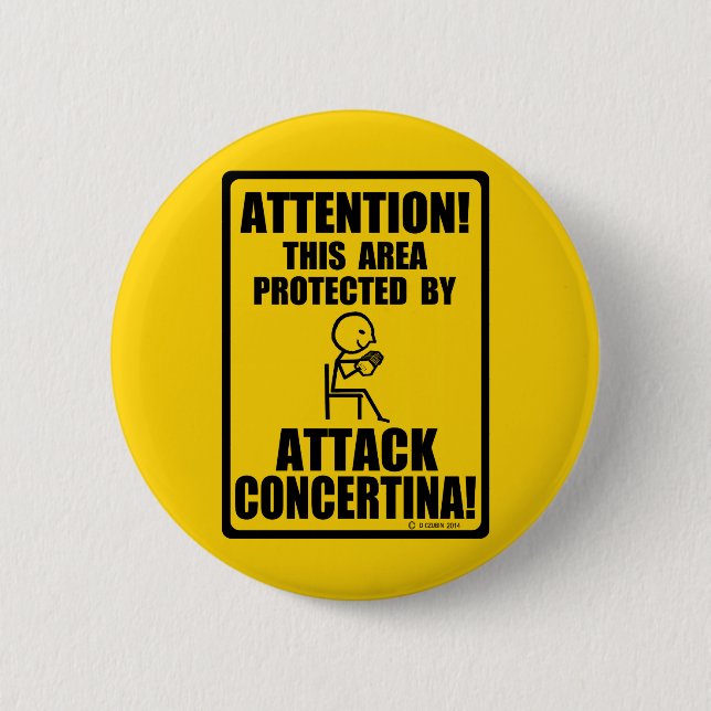 Attacken Concertina Button (Vorderseite)