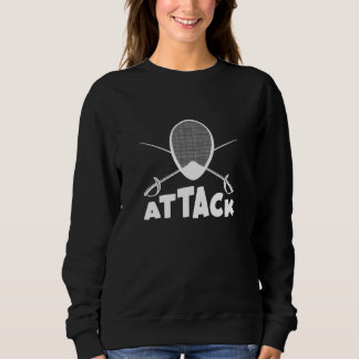 Attacken Fencing Fencer-Maske Sweatshirt
