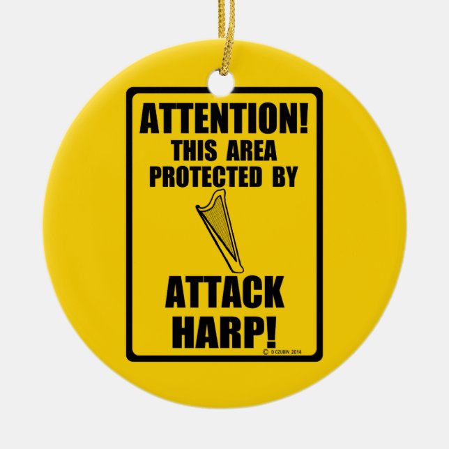 Attacken Harp Keramikornament (Vorne)