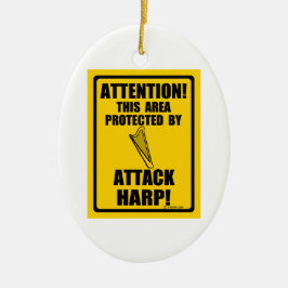 Attacken Harp Keramikornament