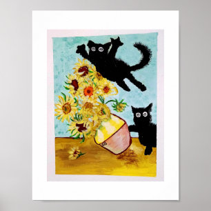 Attacking van Gogh Poster