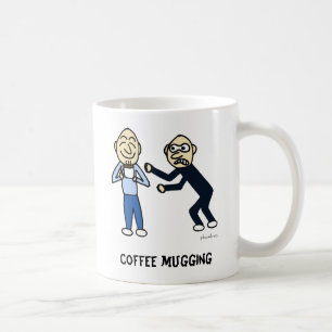 attaque à main armée de café, tasse classique
