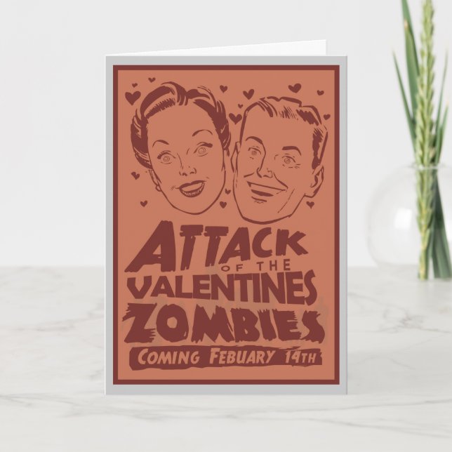 Attaque de la carte personnalisable de zombis de (Devant)