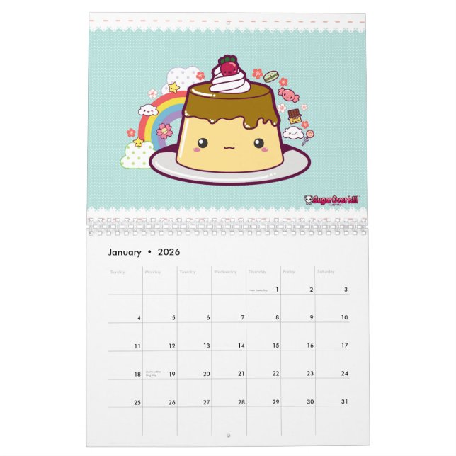 Attaque de nourriture de Kawaii ! Calendrier 2011 (Jan 2026)
