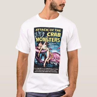 Attaque du T-shirt de monstres de crabe