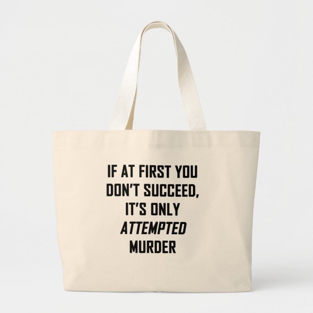 Attempted Murder Jumbo Stoffbeutel (Vorne)