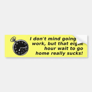 Attendez De Rentrer À La Maison Drôle Sticker Bump