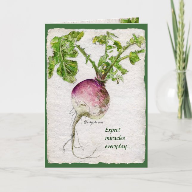 Attendez-vous à des miracles quotidiens… Carte de (Devant)