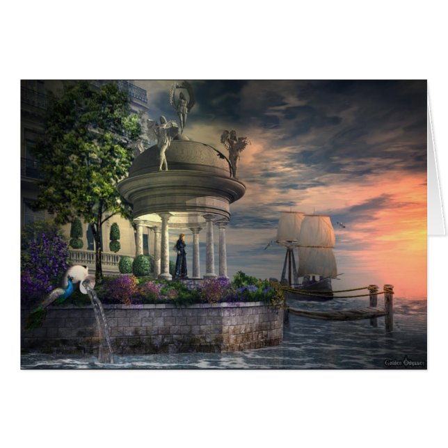 Attente de son retour, carte (Devant horizontal)