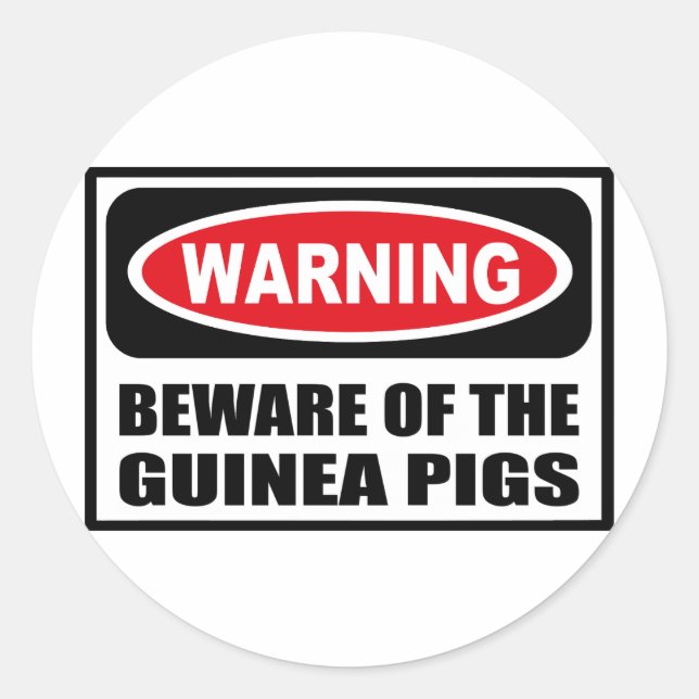 ATTENTION AU Sticker GUINEA PIGS (Devant)