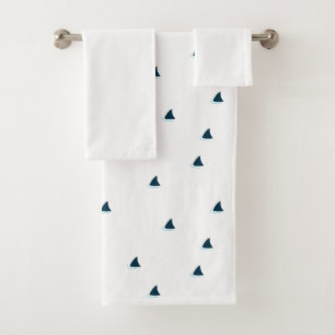 Attention aux requins ! ensemble de serviettes de