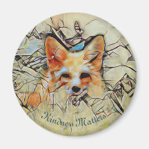 Attention Fox Kindness Matters Magnet